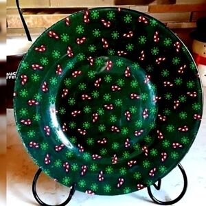 Christmas Decorative 8"‎ handmade plate MINI Candy Canes
